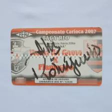 Ingresso Futebol Vasco 3 X 0 Fla Gol 999 Romário Autografado