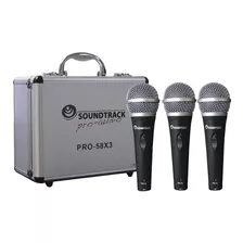 Maleta De 3 Microfonos Soundtrack Pro58 / Abregoaudio