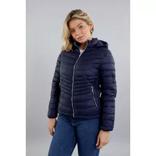 Jaqueta Puffer Forrada Em Material Sintético Azul Dialogo Je