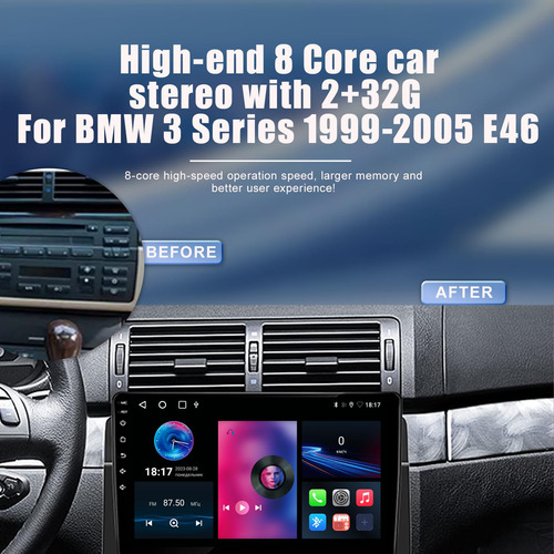 Estreo De Coche Para Bmw Serie 3 1999-2005 8 Core Android 1 Foto 4