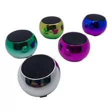  Caixinha Som Bluetooth Metal Redonda Mini Speaker 3w