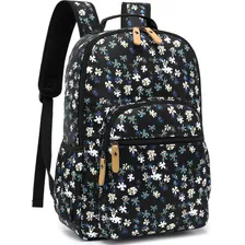 Leaper Mochila Floral Resistente Al Agua Para Laptop, Bolsa 