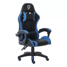 Silla Gamer Ergonomica Y Respaldo Reclinable The Game House Color Celeste