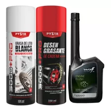 Kit Motocicleta Lubricantes Y Lavado Interno Motor