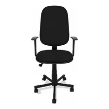 Cadeira De Escritório Ecoflex 382-gir Gamer Ergonômica Preta Com Estofado De Tecido