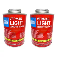 Cemento Químico Azul Vermar Light 500 Ml 2 Piezas