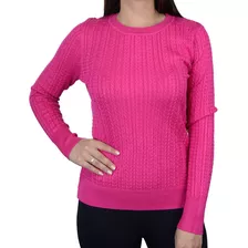 Blusa Feminina Alpelo Tricot Suéter Acid Pink - 10900465