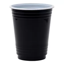 Copo Americano Preto Beer Pong 400ml - 50 Unidades