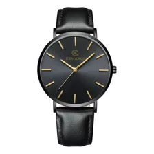 Reloj De Pulsera De Cuarzo Para Hombre, Correa De Piel Autén