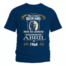 Camisa Camiseta As Lendas Nascem Em 1964 No Mês De Abril