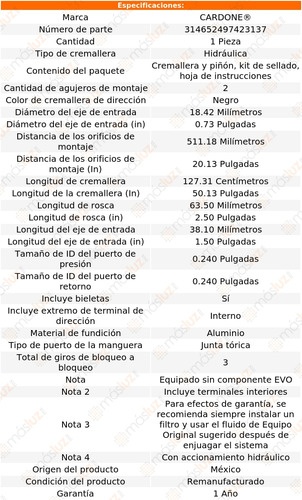 1- Cremallera Direccin Town Car 2003/2007 Cardone Foto 5