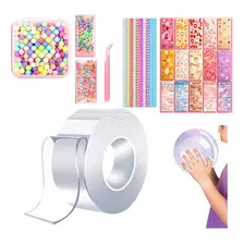 Kit De Purpurina Con Burbujas Elásticas Magic Nano Tape