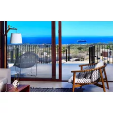 Departamento Con Vista Al Mar, Alberca Infinity Y Area De Asador, Spa Y Gimnasio, Venta En Cabo San Lucas.