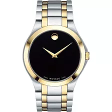 Movado Collection Black Dial Two-tone Mens Watch 0606896