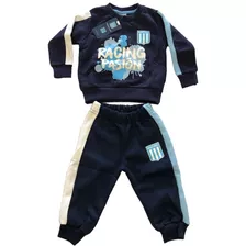 Conjunto Largo Algodon De Bebe Racing Club Producto Oficial