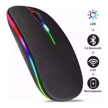 Mouse Inalambrico Bluetooth 5.0+2.4g Recargable Ergonomico 