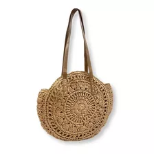 Bolsa De Praia Palha Grande Sacola Feminina Piscina Viagem