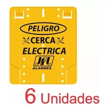 Aviso Peligro Cerca Eléctrica Jfl 19 X 16.5 Cms X 6 Unidades