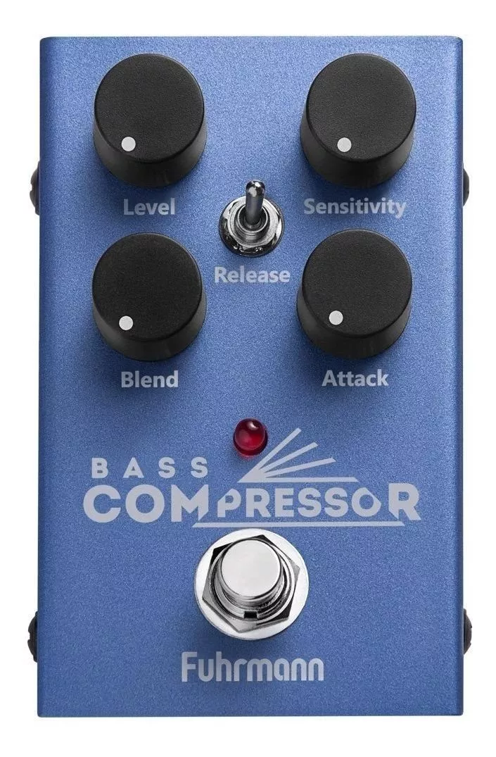 Pedal De Efeito Fuhrmann Bass Compressor Azul-claro
