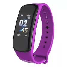 Reloj Inteligente Bluetooth Smartwatch Suono N6 Pulsera Color De La Caja Azul Color De La Malla Violeta