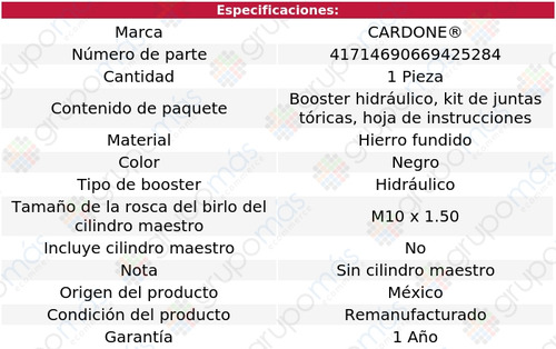 1 Hidrobooster Frenos Chevrolet Astro 03 Al 05 Cardone Reman Foto 5