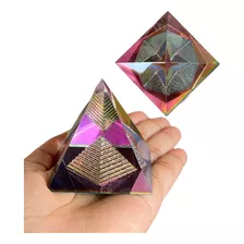 Pirâmide De Cristal Egito Piramide Ornamento Meditação 7cm
