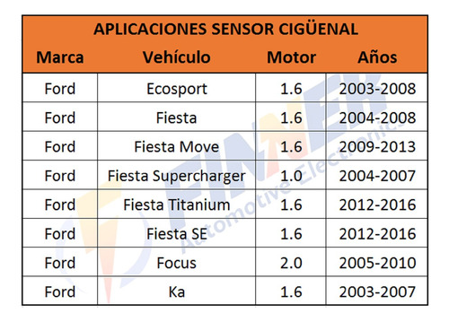 Sensor Cigeal Ford Ecosport Fiesta 1.6 Move Supercharger Foto 6