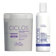 Máscara Capilar Btox Violet + Shampoo Anti-resíduo 1 Litro