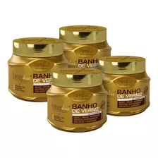 Kit 4 Banho De Verniz Forever Liss Brilho Hidratante 250g