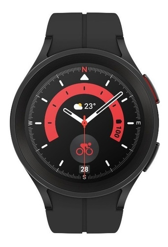 Samsung Galaxy Watch5 Pro (bluetooth) 1.4  Caja 45mm De  Titanio  Black Titanium, Malla  Black Titanium Y Bisel  Black Titanium Sm-r920