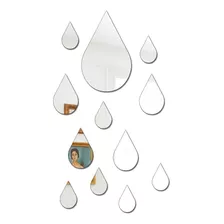 Espelho Decorativo Em Acrílico - Gotas - Epp-002