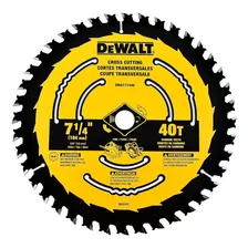 Disco De Sierra Circular Dewalt Dwa171440 Para Madera Color Negro Con Amarillo