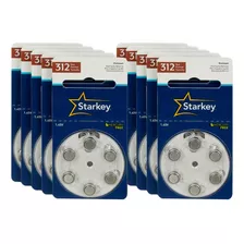 60 Baterias Pilhas Aparelho Auditivo 312 / Pr41 - Starkey