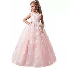 Vestido Niña Princesa Cumpleaños Fiesta Traje Gala 4-14 A