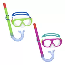 Kit De Buceo Snorkel Clasico Kids 24035 Verde Bestway