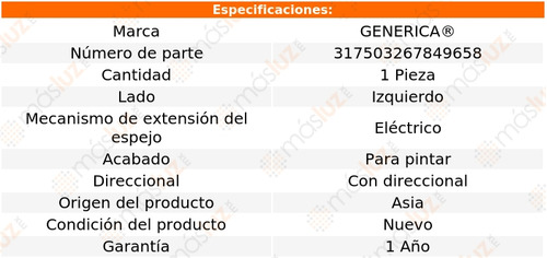 1- Espejo Izquierdo Elect C/direcc Argo 2021/2022 Generica Foto 2