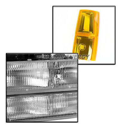 94-98 Gmc C/k C10 Suburban Headlight W/bumper+corner Sig Nnc Foto 3