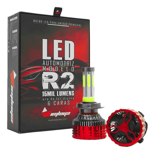 Imloya Kit Focos Led R2 6 Caras Luz Blanca 15000 Lumens Foto 2