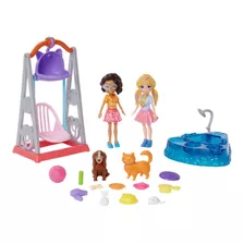 Set De Polly Pocket Hora De Juegos Con Mascotas Gfr06