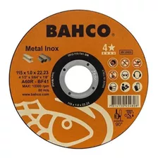Disco Corte Bahco Metal Y Inox 115 X 1.0 X 22 Mm