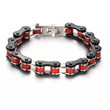 Pulsera Manilla Brazalete Cadena De Moto Acero Biker Npr