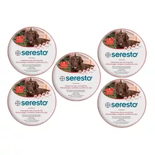 Combo 5 Coleiras Seresto Cães Acima De 8kg Original