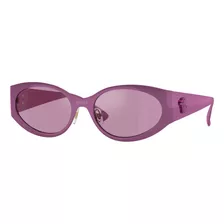 Lentes De Sol Fucsia Espejados Versace Ve22631503ak