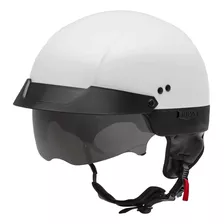 Gmax Hh-75 - Casco De Motocicleta Para Calle (blanco, Median