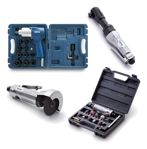 Kit Neumatica Bremen 4 Pz Pistola Imp Crique Amoladoras Dgm