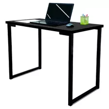 Mesa Para Escritório Estilo Industrial Mdf 120cm Ny Preta Cor Preto