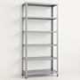 Estante Prateleira Aço Aparador Livros 6 Bandejas 60cm Preto Galvanizado
