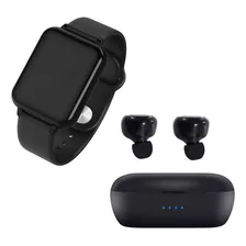 Kit Fone De Ouvido Sem Fio Bluetooth + Relógio Inteligente