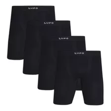 Kit 4 Cuecas Boxer Long Leg Comprida Sem Costura Plus Lupo