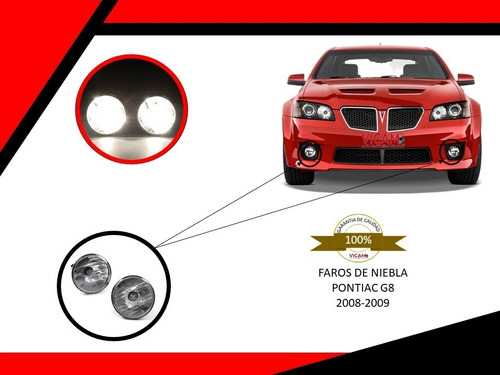 Juego De Faros De Niebla Pontiac G8 2008-2009 Con Arnes Foto 5